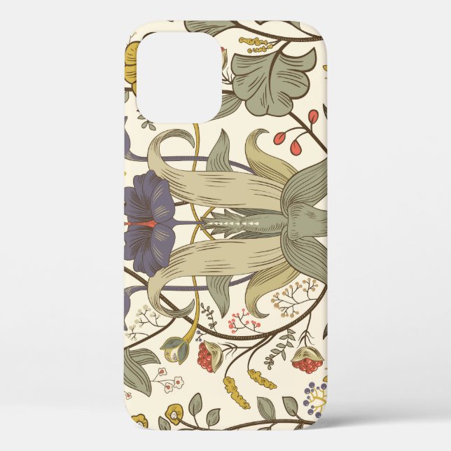Retro floral vertical seamless design. Case-Mate iPhone case (Back)
