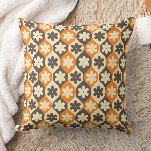 Retro Floral Vintage Vibes Cushion (Blanket)