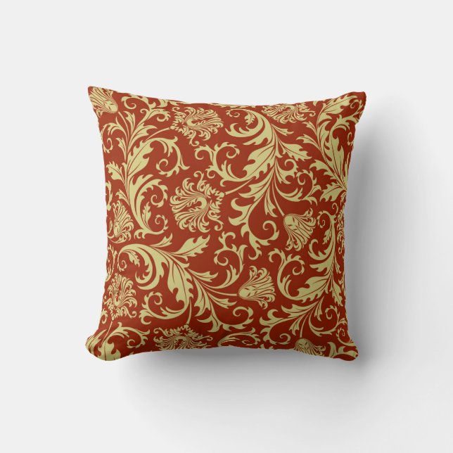 Retro florals: vintage pattern background. cushion (Front)