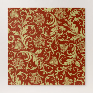 Retro florals: vintage pattern background. jigsaw puzzle