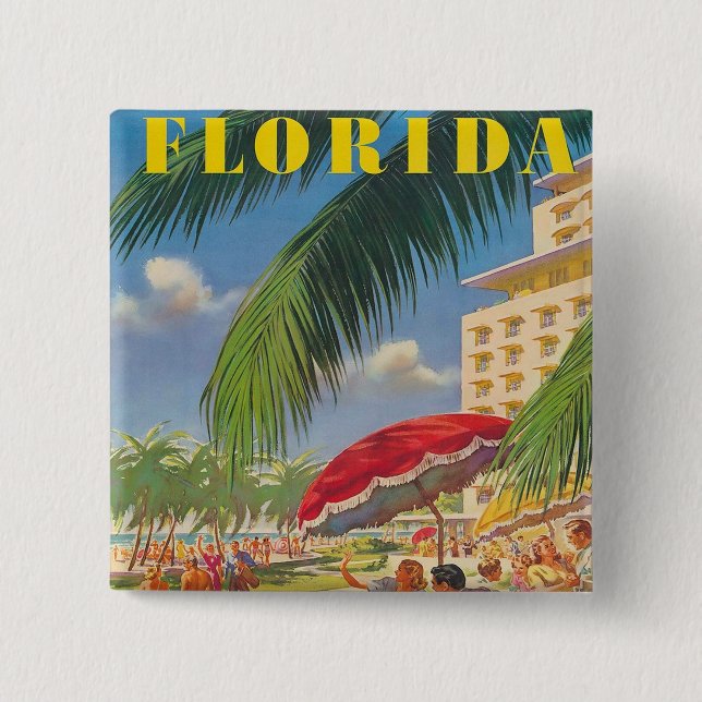 Retro Florida Button (Front)