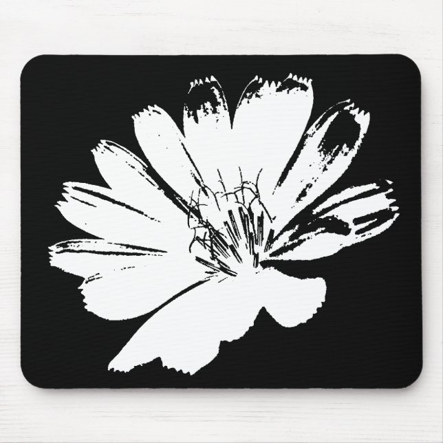 Retro Flower Art Mouse Mat (Front)