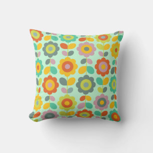 Retro Flower Cushion