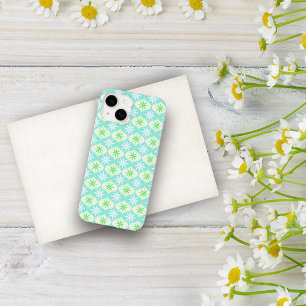 Retro Flower & Daisy Hourglass Pattern iPhone 14 Case
