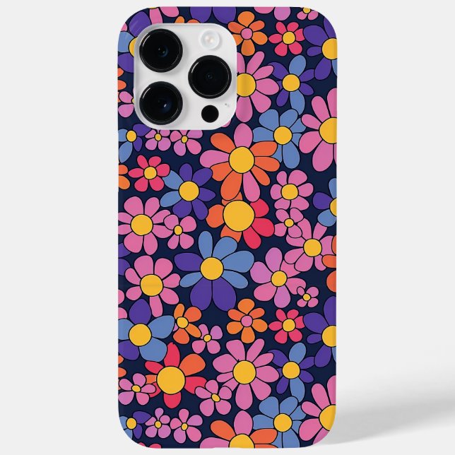 Retro Flower Design for iPhone and Samsung Case-Mate iPhone Case (Back)