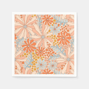 Retro Flower Garden Pattern Napkin