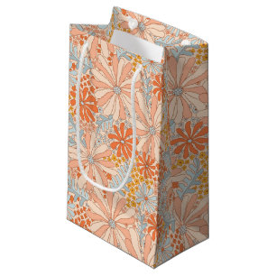 Retro Flower Garden Pattern Small Gift Bag