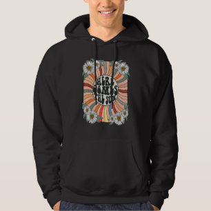 Retro Flower Groovy Hippie Vintage 70s Vibes Hoodie