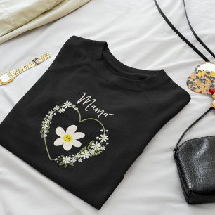 Retro Flower Heart Happy Face, Spanish Mama, Mum Sweatshirt