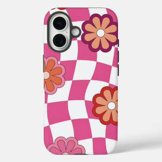 Retro Flower Pattern Case-Mate iPhone Case (Back)