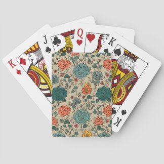 Retro Flower Pattern Classic Card