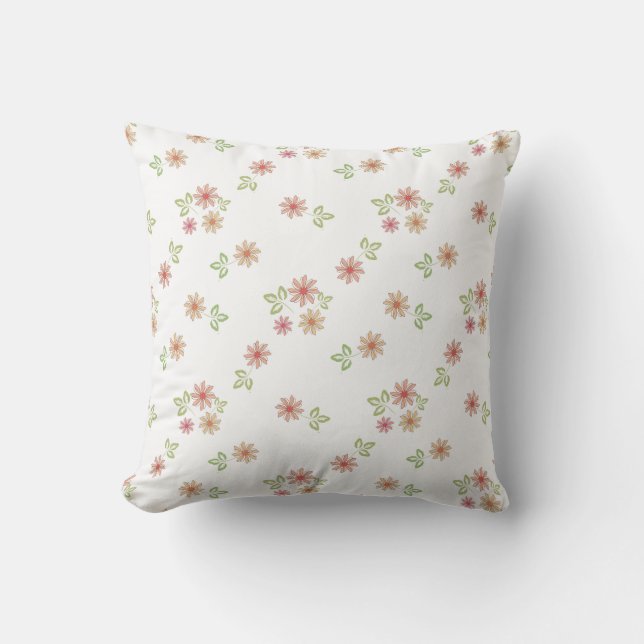 Retro flower pattern. cushion (Front)