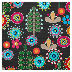 Retro, flower pattern fabric