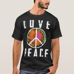 Retro Flower Power 60s 70s Love Peace Freedom 2 T-Shirt
