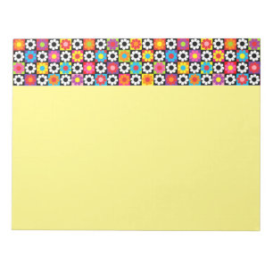 Retro Flower Power Notepad