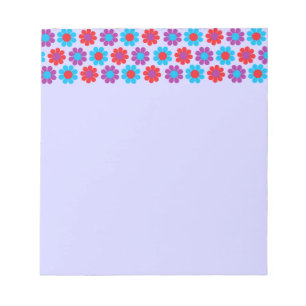 Retro Flower Power Notepad