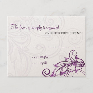 Retro Flower Response Card