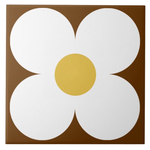Image of retro flower tile