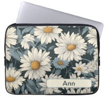 Retro Flowers 11 laptop sleeve