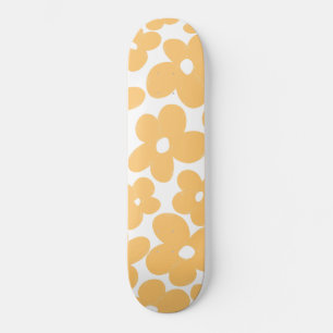 Retro Flowers #1 #floral #pattern #decor #art Skateboard