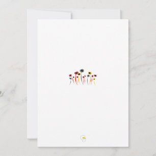 Retro Flowers Invitation