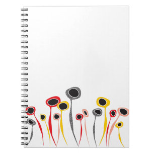Retro Flowers Notebook