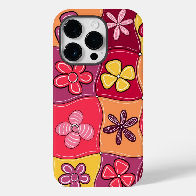 Retro Flowers Phone Case (Back)