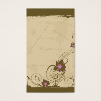 Retro flowers Profile Card