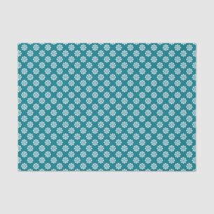 Retro Flowers seamless pattern white Tissue Paper