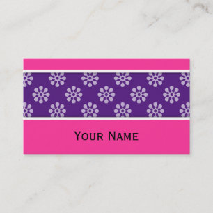 Retro Flowers seamless pattern white transparent Business Card