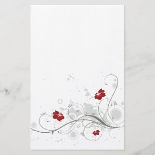Retro Flowers Stationary Stationery