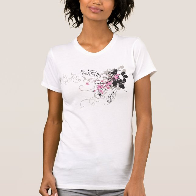Retro flowers T-Shirt (Front)