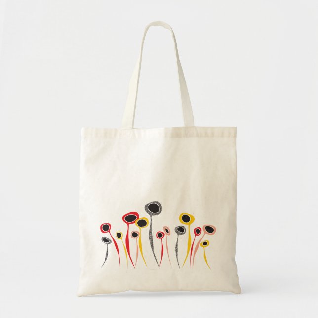 Retro Flowers Tote Bag (Front)