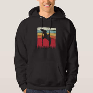 Retro Flying Bird Vintage Silhouette Animal for Bi Hoodie
