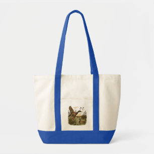 Retro-Flying-Mallard-Duck-Hunting, Tote Bag