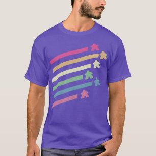Retro Flying Meeples T-Shirt