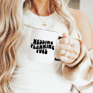 Retro Font Engagement Gifts Wedding Planning Funny Mug