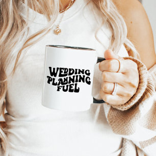 Retro Font Engagement Gifts Wedding Planning Funny Mug