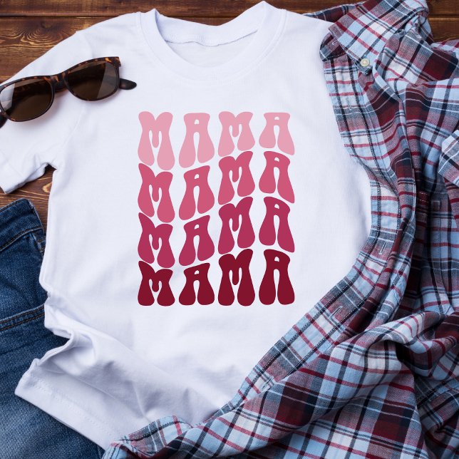 Retro Font Mama Women's Basic T-shirt (Creator Uploaded)