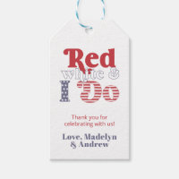 Retro Font Red White And I Do Couples Shower Favou