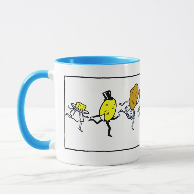 Retro Foods Kitchen Art Coffee Mug (Left)