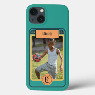Retro Football Card inspired iPhone 13 Case