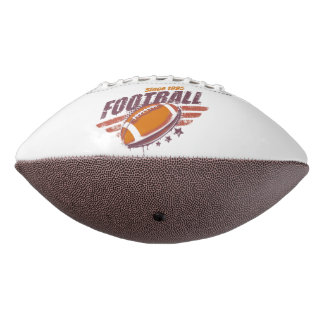 Retro Football Design with Grunge Effect American Football