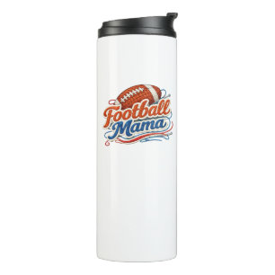 Retro Football Mama Mother's Day  Thermal Tumbler
