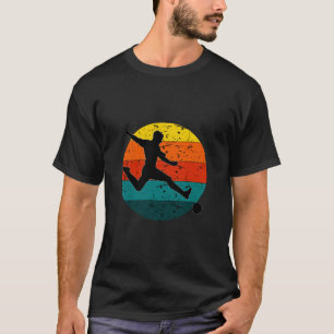 Retro Football Soccer Shooter   Simple Retro Colou T-Shirt