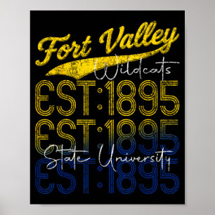 Retro for t State v All Vintage Val Ley 130 Years Poster