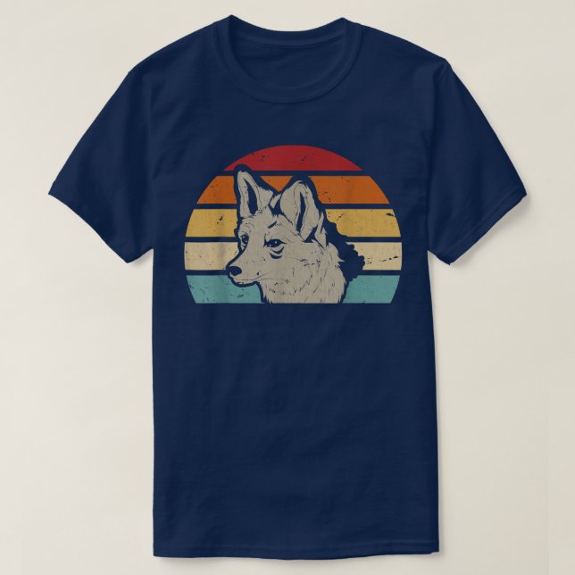 Retro Forest Animal Lover Fox T-Shirt (Design Front)