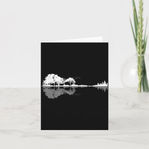 Retro Forest Funny Nature Guitar Clic Music Card