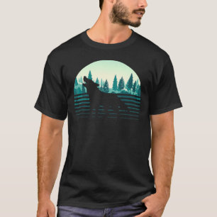 Retro Forest Trees Outdoors Nature Wildlife Animal T-Shirt