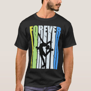 Retro Forever Ice Skating Vintage Distressed Seaso T-Shirt